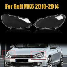 Koplampkap links, transparant ABS met UV-coating, geschikt voor Volkswagen Golf 6 MK6 2010-2014