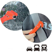 2er-Pack Auto-Sicherheitshammer, Doppelspitzen-Fensterbrecher aus Kohlenstoffstahl, Gurtschneider, mit Montagehalterungen, rutschfestem Griff