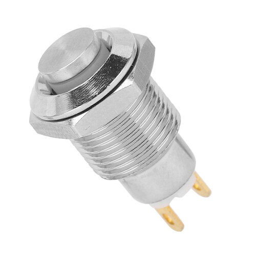 10mm Stainless Steel Push Button Switch Waterproof Momentary 3V IP65 IK08 M10 Thread 2