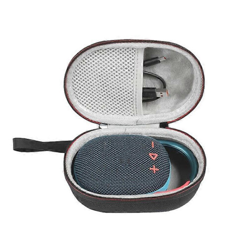 Speaker Storage Bag, EVA Protective Case with Zipper and Mesh Pocket 2