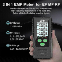 RD630 EMF Meter 3-en-1 : Détecteur de rayonnement de champ électromagnétique pour la maison et le bureau