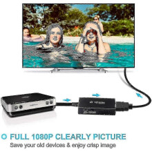 RCA to HDMI Converter, AV to HDMI Adapter, 1080p 60Hz Compatible with PAL/NTSC PS2 PS3 VCR DVD