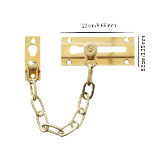 Door Chain Lock Brass for Home Inside Door Apartment Security Locking Protection 1