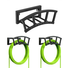 Wandmontierter Gartenschlauchhalter aus Eisen mit Ablage für Garten, Terrasse und Rasenfläche