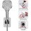 Hand Shower Bracket No Drilling Glue Adjustable Angle Holder for Wall Tile 2