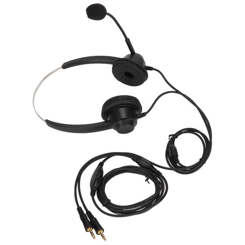 Phone Headset with Microphone, Adjustable Volume, Dual 3.5mm Plug for PC 1