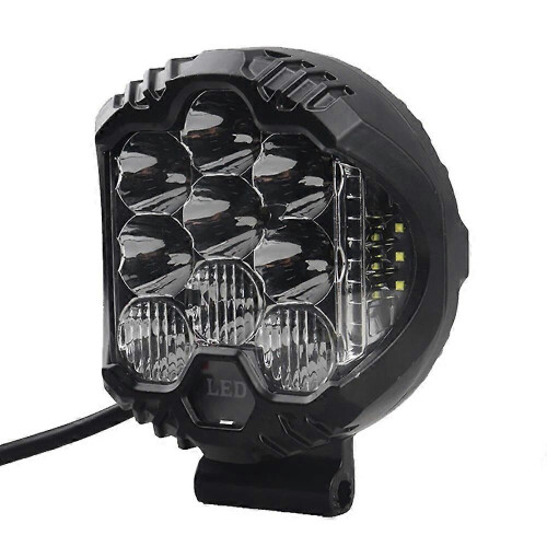 Farol de Trabalho LED 5 Polegadas 6000K Feixe de Ponto, Compatível com Jeep ATV SUV Caminhão Barco 2
