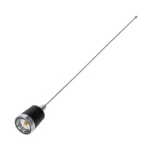 Dualband-Autoradioantenne (220/250 MHz), NMO-Anschluss, 100 W, 51,5 cm, omnidirektionale vertikale Edelstahlantenne