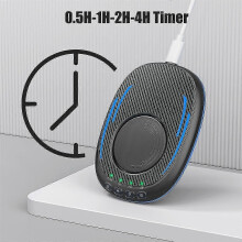 Muisbeweger met timer, ultradunne en stille muisbeweger voor de computer, zwart