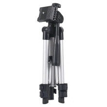Support de tablette réglable, alliage d'aluminium et ABS, noir, pour selfies en extérieur, utilisation sur trépied de pêche ou autre.