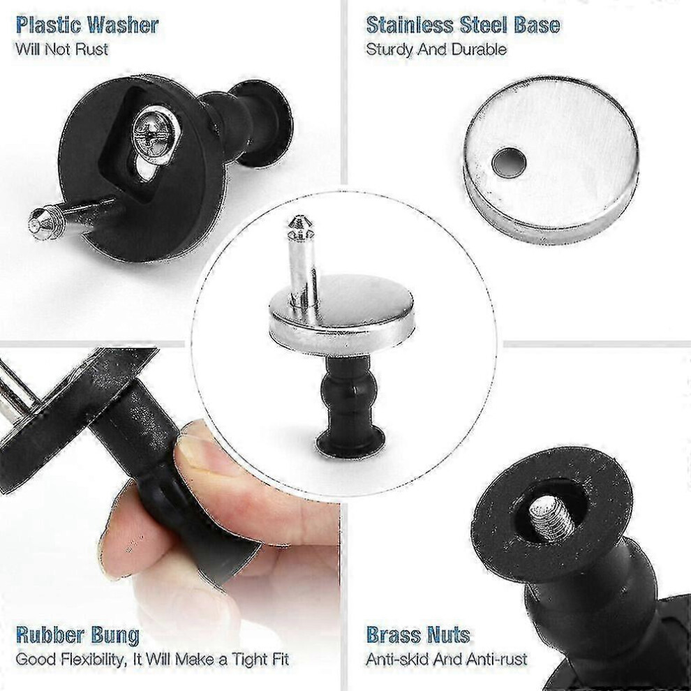 2Pcs Toilet Seat Hinges With Screws Kit, Quick Release Hinge Fittings For Seat Repair And Installation 6944168396343