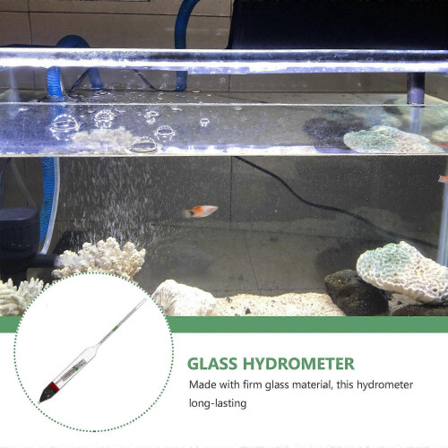 Salinity Hydrometer for Aquarium Glass Seawater Density Meter 2