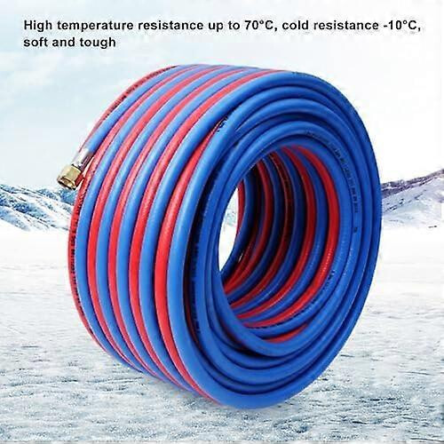 Industrial Explosion-Proof Oxygen-Acetylene Cutting Torch Hoses, 8MM Inner Diameter 14MM Outer Diameter, Color-Coded Heat Resistant 1