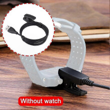 Ladekabel mit Datenclip, kompatibel mit Garmin Forerunner 235 230 630 735XT Approach S20, Schwarz, 700 mA 5 V, Mehrfacher Sicherheitsschutz