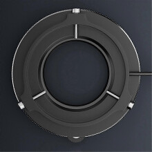 Ringlicht mit polarisierender Lichtquelle, kompatibel mit dem Mikroskop Il37, 360 gleichmäßige Ausleuchtung, schwarzer Kunststoff + Metall