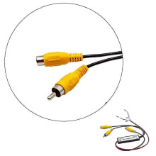 Commutateur vidéo intelligent RCA 2 vers 1 canal pour voiture, compatible avec les caméras de recul et de vision avant du véhicule