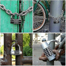 Combination Padlock 2 Pack, 5 Digit Zinc Alloy Steel Padlock for School Locker Suitcase Gym Outdoor