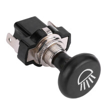 12V Push Pull Car Headlight Switch, Metal Plastic Black, compatible with EZGO Club Car Yamaha Golf Cart