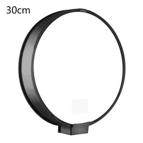 Flash Diffuser Compatible with Universal On-Camera Round Photography Flash Foldable 30cm 40cm 1