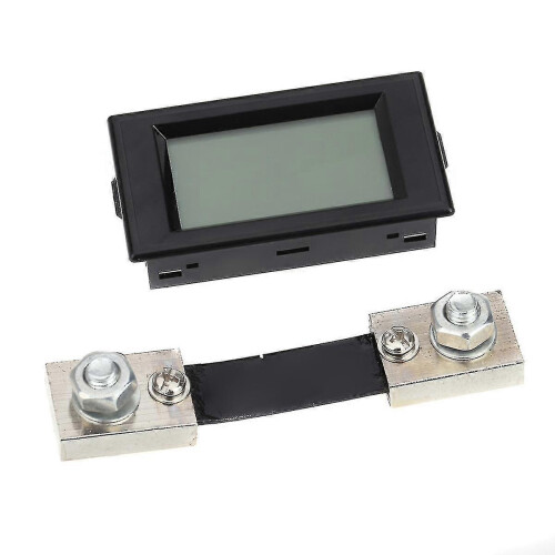 Amperometro digitale CC 100A con display LCD e resistenza di shunt da 100A/75mV 2