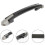 Luggage Handle Replacement Compatible with Suitcase Black Plastic Grip with Screw 3