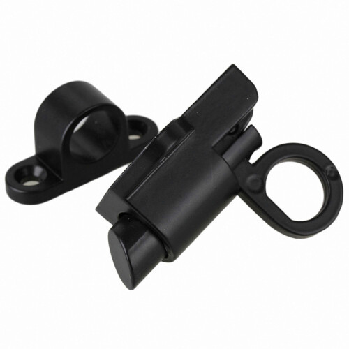 Self-Closing Latch Bolt, Aluminum Alloy Spring-Loaded Window Door Lock with Pull Ring 1