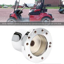Adapter piasty kierownicy, otwory 5/6, kompatybilny z YAMAHA G Series G1-G29 1979-2018, aluminium i chrom