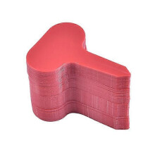 (Chocolate) 100pcs Garden Labels Plant Classification Sorting Sign Tag Ticket Plastic Writing Plate Board Plug In Card Colorful K9