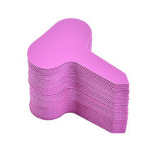(Pink) 100pcs Garden Labels Plant Classification Sorting Sign Tag Ticket Plastic Writing Plate Board Plug In Card Colorful K9