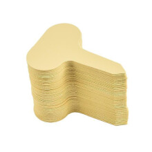 (Brown) 100pcs Garden Labels Plant Classification Sorting Sign Tag Ticket Plastic Writing Plate Board Plug In Card Colorful K9