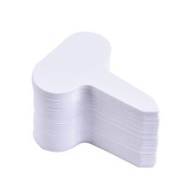 (Transparent) 100pcs Garden Labels Plant Classification Sorting Sign Tag Ticket Plastic Writing Plate Board Plug In Card Colorful K9