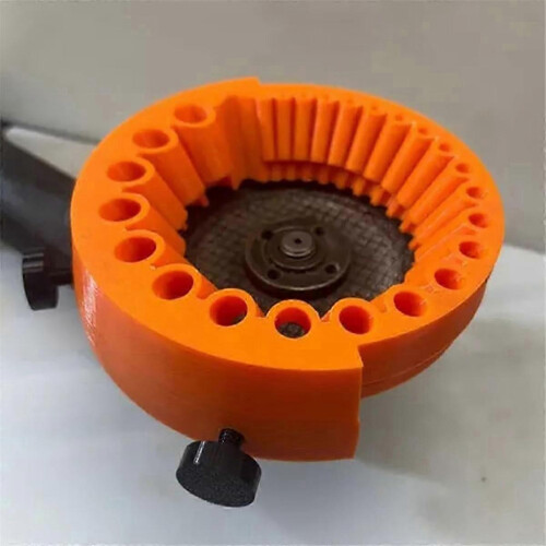 Drill Bit Sharpener for Angle Grinders 125 mm, Compatible with 2-13 mm Power Drill Bits, Orange 1