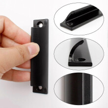 Sliding Door Handle, 2 Pieces Aluminum Alloy Black Furniture Handle for Balcony Doors