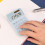 Basic Office Calculator Mini Solar Student Blue Cute Kawaii Creative Portable Dual Power Automatic Shutdown 1