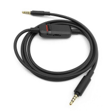 Náhradný audio kábel 3,5 mm, Kompatibilné s herným headsetom Beyerdynamic MMX300 II, 1,3 m, diaľkové ovládanie, bezkyslíkaté medené jadro
