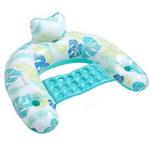(Blue) D Shaped Water Floating Chair Soft Durable Floating Chair for Floating