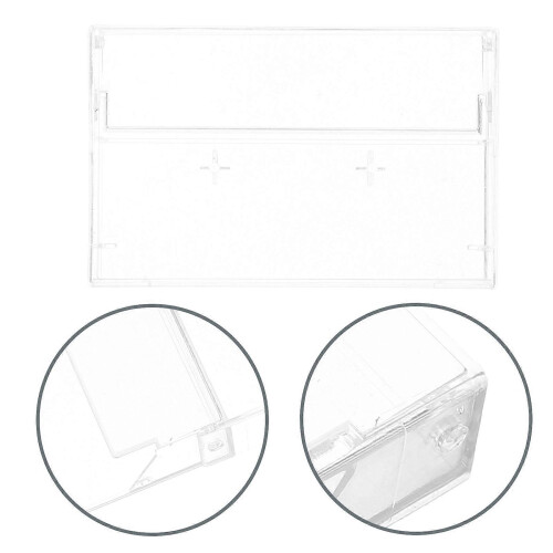 Cassette Tape Storage Case for 4 Tapes, Clear Plastic Organizer Protects from Dust 1