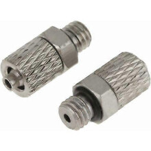 Conector neumático de inserción rápida M5 de 6 mm, rosca macho, conexión rápida.