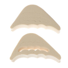 (Skin Tone) 1 Pair Women High Heel Forefoot Insert Toe Cushion Pain Relief Shoes Front Filler Adjustment