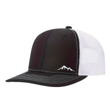 Fashionable Outdoor Sport Baseball Hat Quick-Black and white