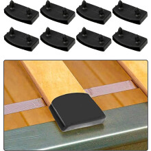 Slatted Base Brackets, Pack of 20, 55mm Internal Side Support, Black High-density Polyethylene, Bedding Accessories