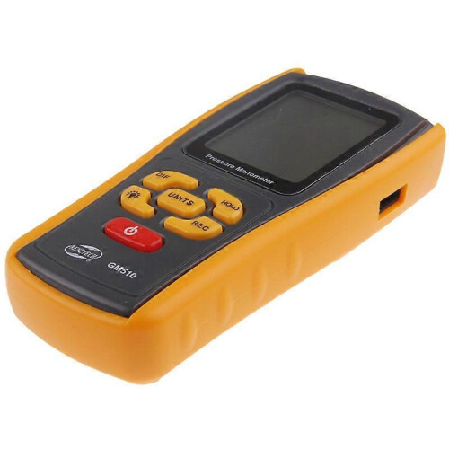 GM510 digitale drukmeter/manometer met lcd-display en USB-dataopslag