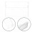Custodia trasparente per cassette audio, organizer per 4 audiocassette, in plastica resistente. 1