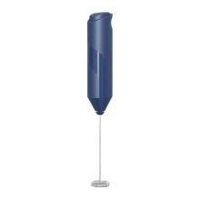 (Blue) Milk Frother Electric Foam Maker Drink Mixer for Lattes Matcha Hot Chocolate