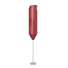 (Red) Milk Frother Electric Foam Maker Drink Mixer for Lattes Matcha Hot Chocolate