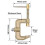 Welding Ground Clamp 500A Solid Brass G-Type 43mm for Tig Mig Arc Welders 4