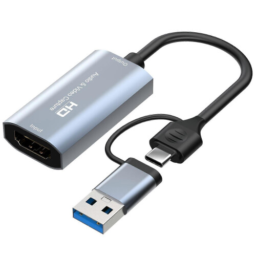 HDMI to USB-C Video Capture Card 4K Input 1080P Output Compatible with Windows Android Linux macOS 2