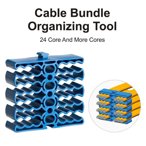 Organizzatore di cavi a 24 scomparti, resistente, per cavi Cat 5 e Cat 6. 1