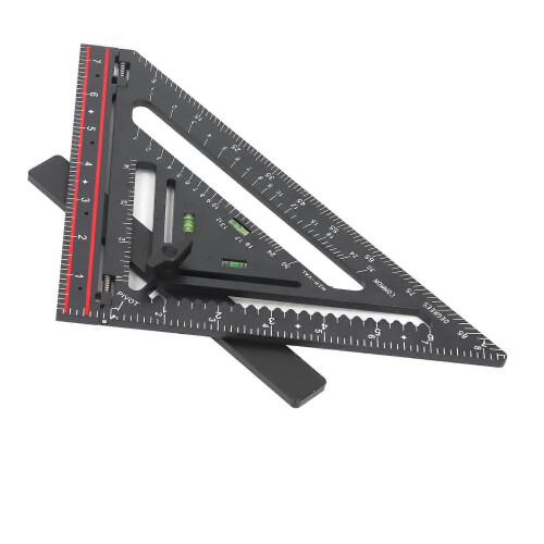 Plastic Folding Triangle Ruler with Positioning Rod for Accurate Woodworking Architectural Design 2