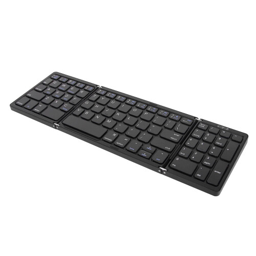 Triple Fold Bluetooth Keyboard for Laptop Tablet Phone, Multi-Device Connection, Scissor Switch Keys, Black 2